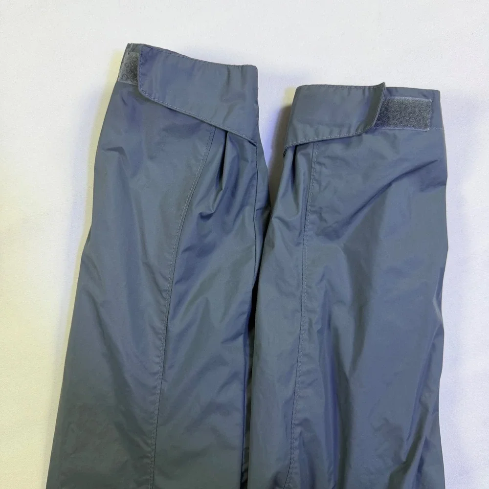 Columbia Womens Slate Blue Hooded Rain Jacket Mesh Lined Nylon Shell Large
